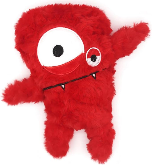 Squeaky Dog Toy, Plush Stuffed Dog Toy Keep Them Busy Tug of War Dog Chew Toy for Small Medium Large Dogs (Red)