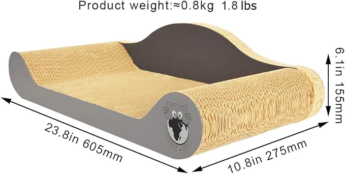 Cat Lounge - Scratcher - Classic Grey