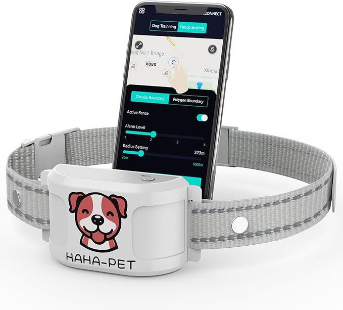GPS Wireless Dog Fence & Training Collar – No Subscription, App Geo-Fence 3280ft, 60-164ft Bluetooth Training, 3 Correction Modes, Auto Sleep/Wake, Long Battery Life, 3-Dog Support