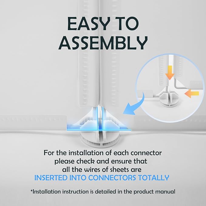 MEEXPAWS Cat Litter Box Enclosure Splash Guard Small 20.5L × 14W x 18H inch, Light Weight Plastic Sheets with Cat Litter Mat Easy Clean (White)