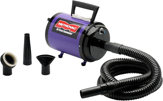 METROVAC AFTD-3V: Air Force Commander Variable Speed Dryer - Purple | 4.0 HP | Professional Pet Grooming Blower | Made in USA