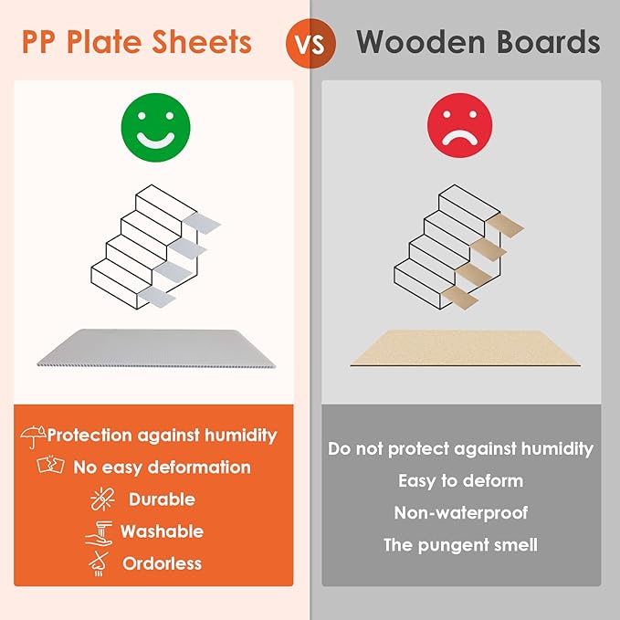 EHEYCIGA Dog Stairs for Bed 20" H, 4-Step Extra Wide Dog Steps for High Bed, Pet Steps for Small Dogs and Cats, Non-Slip Balanced Pet Ramp Indoor, Camel