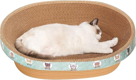 Pet Scratching Board Cat Scratch Pad for Indoor Sleeping (19.7" L x 13.7" W x 3.5" H)
