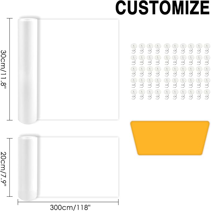 Anti Cat Scratch Furniture Protector, 2pcs 118 x 11.8in&7.9in Flexible Couch Corner Protector from Cat Claws，Single-Sided Sticky Couch Protectors, Cats Scratch Deterreent Tape (Transparent)