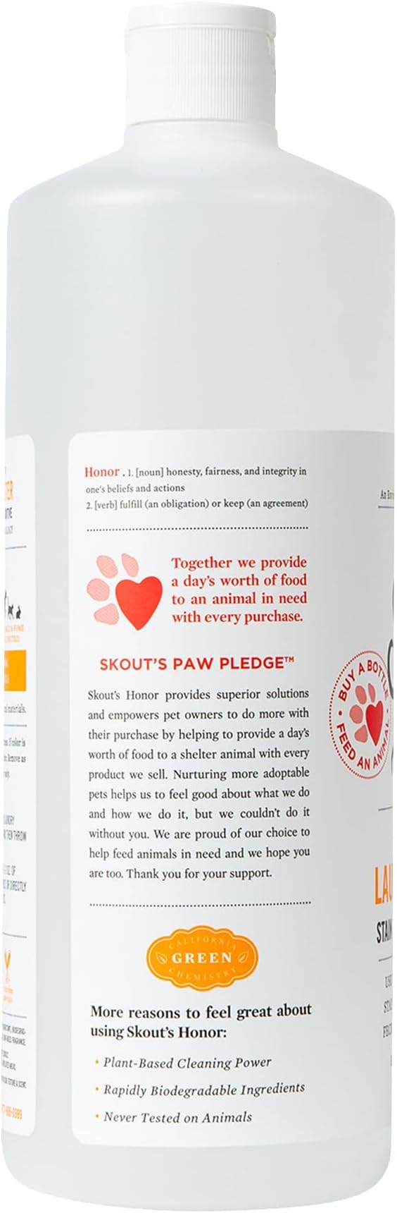 Skout's Honor Laundry Booster Stain & Odor Removal Additive - Plant-Powered Formula for Pet Bedding, Clothing, and Washable Pee Pads - Eco-Friendly & Cruelty-Free, 32 oz - 3 Pack