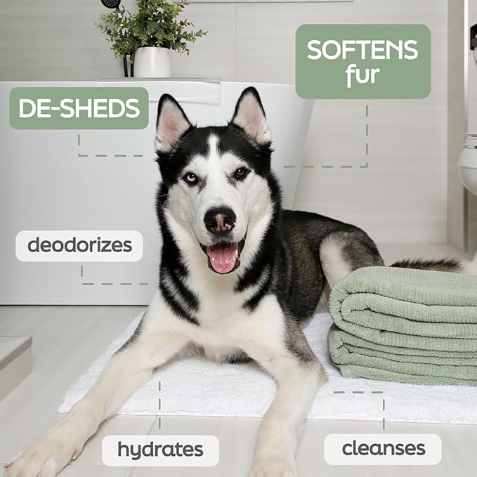 New! Hartz True Coat Thick Coat Specific Dog Shampoo, Desheds & Softens with Oat Milk, Coconut Oil & Aloe