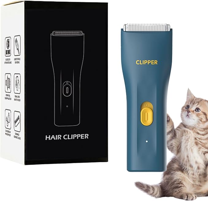 Dog Grooming Kit Clipper for Thick Coat Low Noise Cordless Cat Hair Trimmer Rechargeable Shaver Pet Grooming Tools for Small and Large Animals