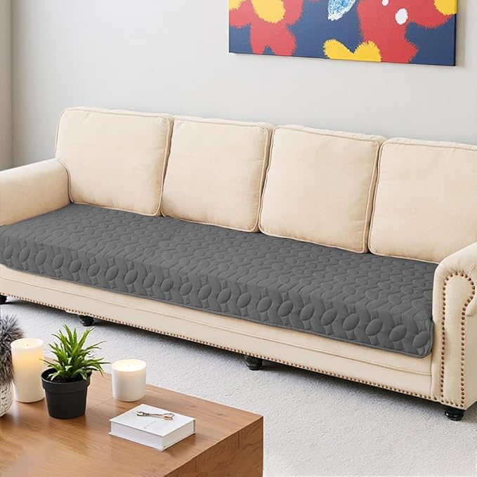 Ameritex Waterproof Pet Bed Cover Anti-Slip Dog Bed Blanket for Sofa and Furniture Waterproof New Pattern Design (Darkgrey, 30x80 Inch (Pack of 1))