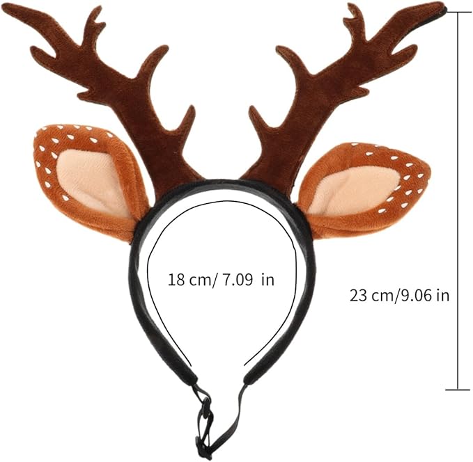 Christmas Halloween Pet Headband for Dog Cat Pet Elastic Band Adjustable,Costume Accessory for Cats and Kittens Comfortable Non-deformable for Holiday Season and Photography - Size S