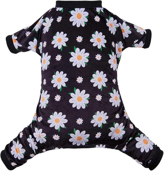 CuteBone Small Dogs Outfit Soft Puppy Onesies Pjs Dog Pajamas Pet Coat Cat Apparel Comfy Doggie Jumpsuit Bodysuit for All Seasons P221M