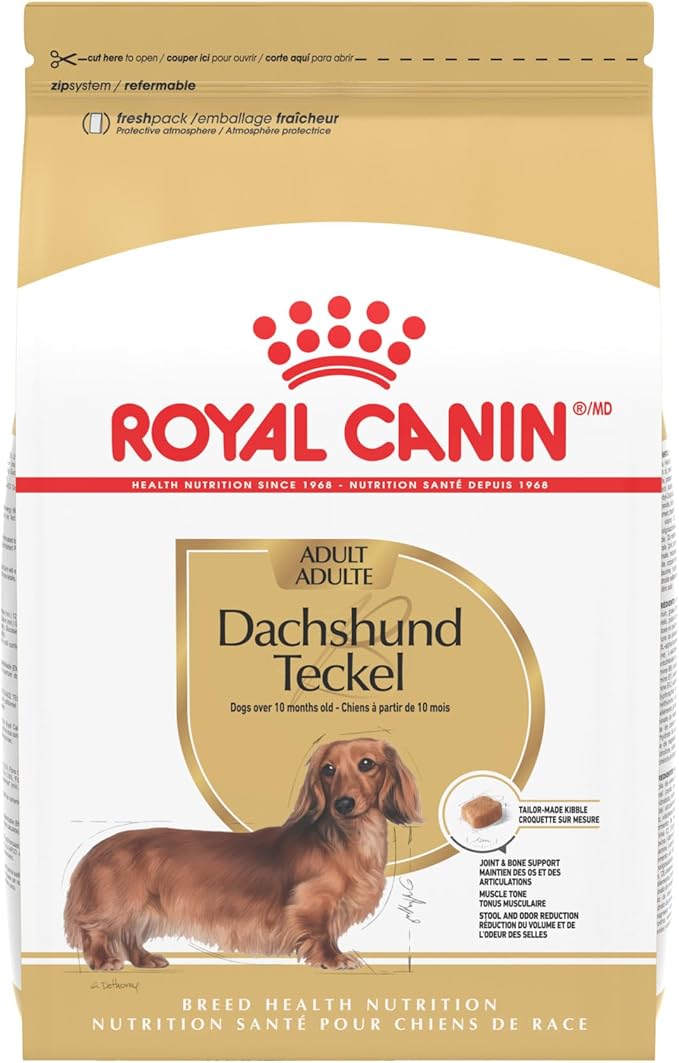 Royal Canin Dachshund Adult Breed Specific Dry Dog Food, 2.5 lb bag