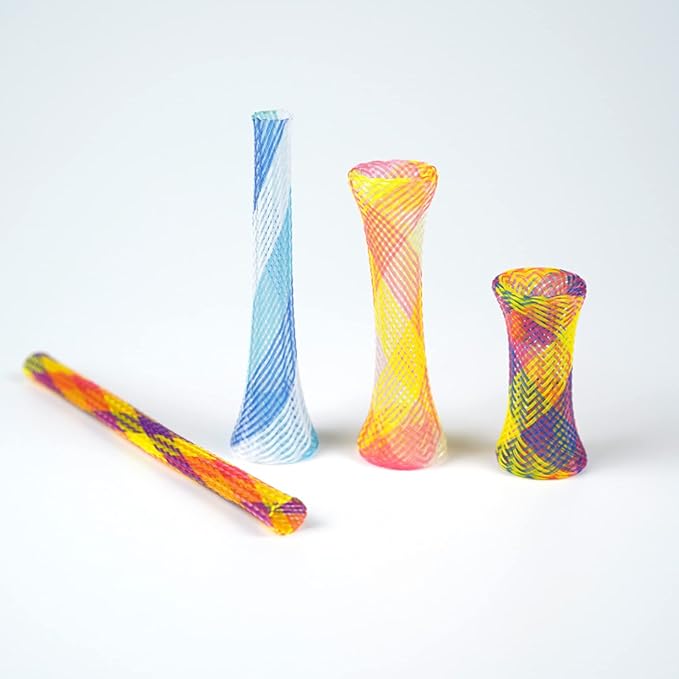 55 Pieces Cat Spring Toys Set, Colorful Cat Spring Toy and Cat Tube Toy Interactive Cat Toy for Indoor Cats, Playful Flexible Cat Plastic Coil Spiral for Kittens to Swat, Bite, Hunt(Random Color)