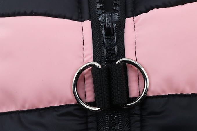 Small Dog Coats Warm Winter Jackets for Small Medium Dogs Puppy Cold Weather Coat Pet Clothes, Pink, X-Large