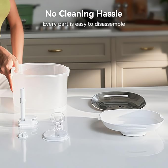 Cheerble Pumpless Pet Fountain Elfin E1+ with 9 Extra Filters, Wireless Pet Fountain Battery Operated, 2L/67oz E1+ Automatic Water Dispenser Cats & Dogs MagDrive™ Technology No Cleaning Hassle