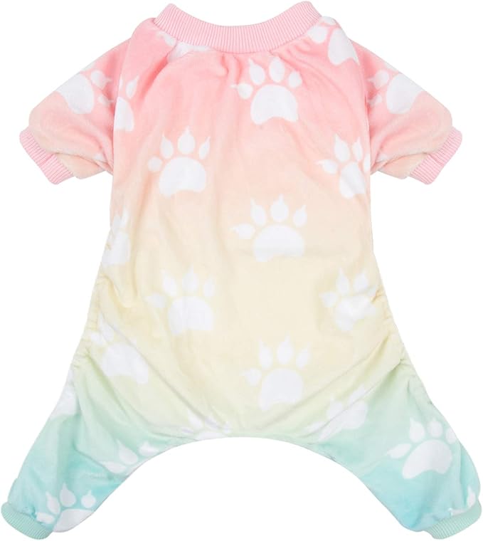 CuteBone Small Dogs Outfit Soft Puppy Onesies Pjs Dog Pajamas Pet Coat Cat Apparel Comfy Doggie Jumpsuit Bodysuit for All Seasons P09XL