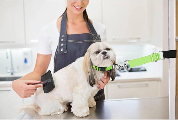 Pet Dog Grooming Table Arm Accessories Dog Grooming Loops for Table Arm Extender Adjustable Extension Loop Bathing Restraint Leash for Small & Medium Dogs (Pink & Hot Pink)