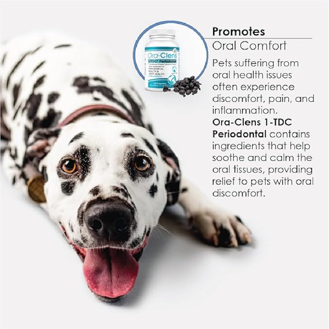 1-TDC Periodontal - Support Healthy Teeth Gums in Dogs Cats - Safe Non-invasive - 120 Capsules