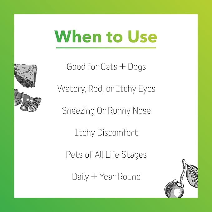 Natural Dog Allergy Relief Supplement with Turmeric - BioResiliant Treat Powder Supplement for Dogs with Seasonal Allergies, Mangosteen Helps Maintain Histamine Levels