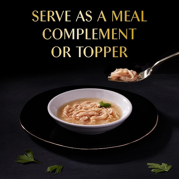 Sheba Selections Filets in Broth Adult Wet Cat Meal Complement Chicken Recipe, 1.3 oz. Cups, 12 Count