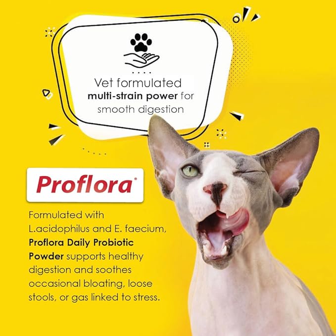 Probiotics for Cats-Complete Gut Health & Immune Support. Easy to Use Digestive Multi-Strain Probiotics. Easier Diet Transitions, Healthier Skin & Coat & Helps Treat Diarrhea. 30 Packets.