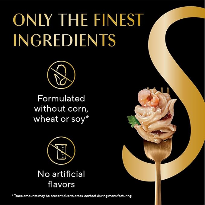 Sheba Selections Filets in Broth Adult Wet Cat Meal Complement Chicken & Shrimp Recipe, 1.3 oz. Cups, 12 Count