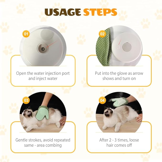 Pet Hair Removal Glove,Efficient Grooming Gloves for Cats & Dogs,Electrostatic Pet Hair Remover for Bed Sheets Couch Clothes Carpet Car Seat,Reusable Washable Hair Remover Gloves (Green/1PCS)