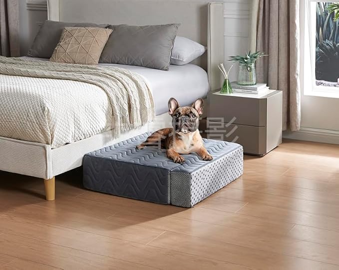 Dog Stairs for Bed, Dog Steps for High Bed, Pet Steps for Small Dogs and Cats, Non-Slip Balanced Pet Ramp Indoor