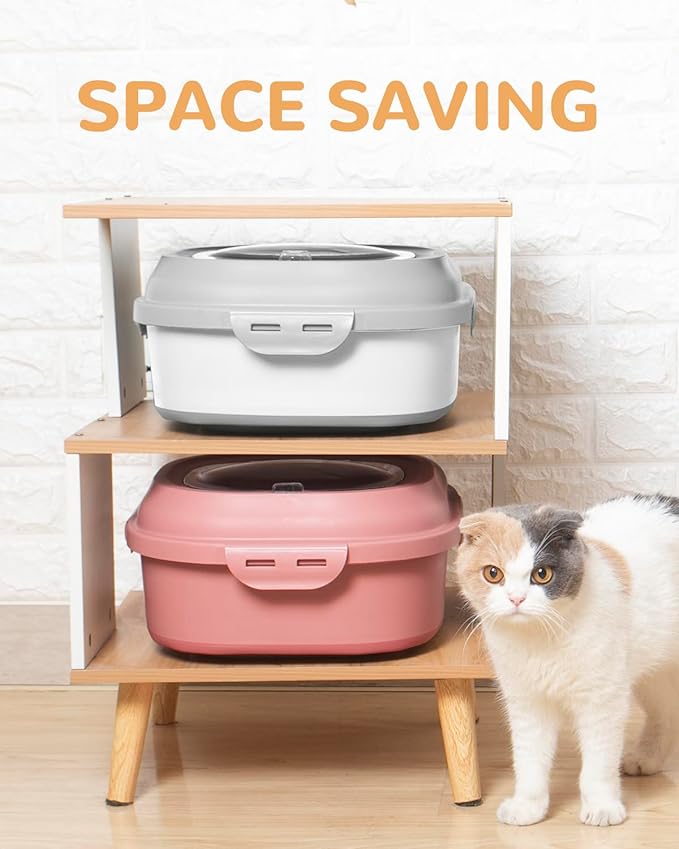 30-35 Lbs Dog Food Storage Container Collapsible Dog Food Container with Airtight Lids, Wheels, Scoop and 2pcs Food Storage Containers, Large Pet food storage for Dog, Cat