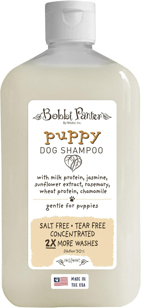 Bobbi Panter Puppy Dog Shampoo, Milk & Honey Fragrance, Nourishing & Gentle, Concentrated 30:1, 14 oz., Made in The USA
