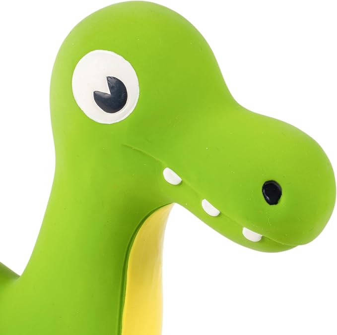 Rexy Dinosaur Latex Soft Chew and Squeak Toy - Food Grade Latex Dog and Puppy Toy