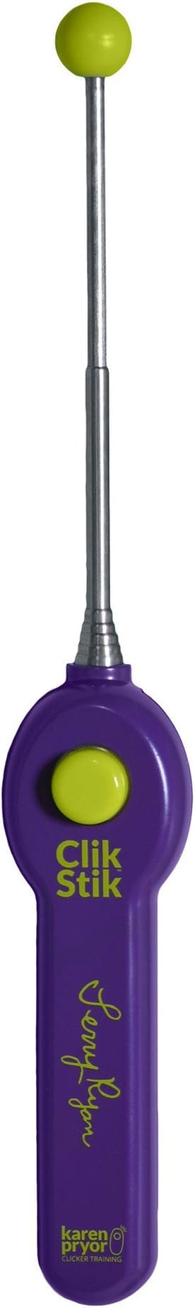 Terry Ryan Click Stick by Karen Pryor – All-in-One Retractable Target Stick & Dog Clicker for Effective Pet Training, Telescopes 6-23 Inch, Includes Expert Training Guide, Durable & Easy to Use