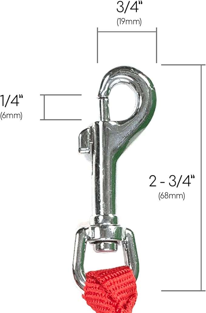 Caldwell's Pet Supply Co. Dual Dog Leash, Double Dog Leash for Two Dogs, Tangle Free, Heavy Duty Double Ended Tandem Leashes with Padded Handle, Tangle-Free Swivel, for Small, Medium or Large Dogs