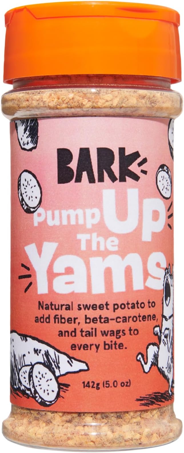 Barkbox - Pump Up The Yams - Dry Dog Food Topper with Superfood Sweet Potato, Single Ingredient - Meal Flavor Enhancer for Large & Small Breeds - 5oz
