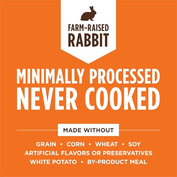 Instinct Raw Boost Mixers Freeze Dried Cat Food Topper, Grain Free - Farm-Raised Rabbit, 6 oz. Bag