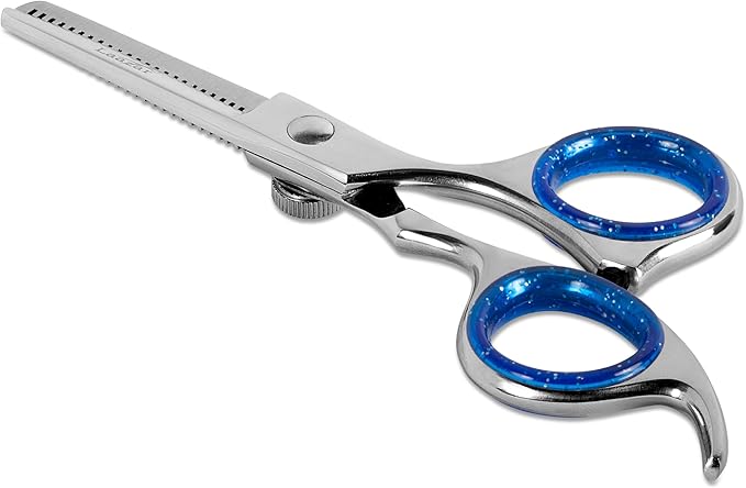 Professional 4.5-Inch Thinning Shears - Small Dog Grooming Scissors for Dogs' Faces and Eyes - Sharp & Durable - Ideal for Tight Spaces and Detailed Grooming - Pet and Cat Grooming Supplies