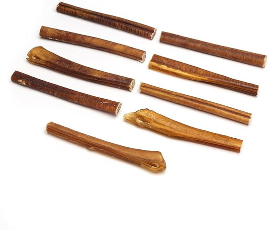 Bully Sticks for Dogs, 6 Inch Premium Jumbo Size (25-35 Grams), 100% Natural, Clean Teeth and Gums, 9 Piece