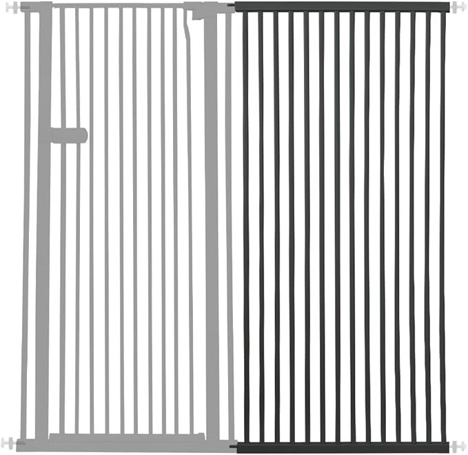 Lumizone Extra Tall Cat Gate Extension Kit 61.02" High Pressure Mounted 2025 New 29.52" Extra Wide 1.37" Gap No Drilling Tall Pet Gate for Dogs (Black, 29.52"/75CM)