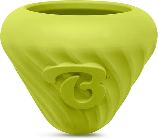 Benebone Natural Rubber Cone Interactive Enrichment Treat Dispensing Dog Toy - Slow Feeder - Great for Meals and Boredom