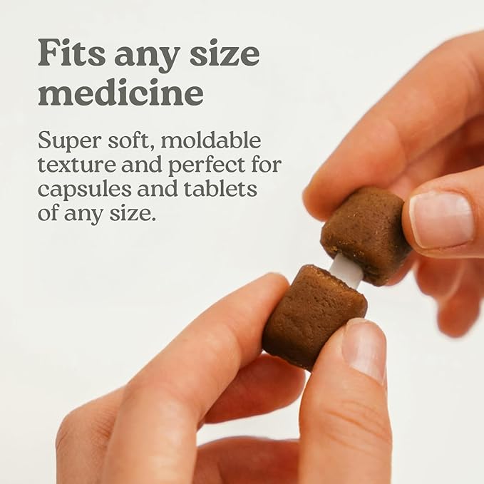 Presidio Pill Buddy Naturals - PB & Banana Recipe Pill Hiding Treats for Dogs - Make A Perfect Pill Concealing Pocket Or Pouch for Any Size Medication - 90 Servings