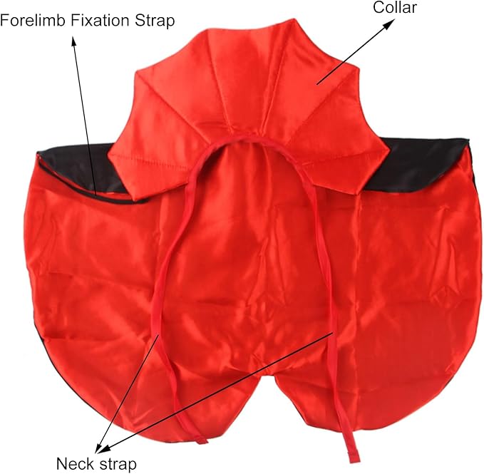 Pet Halloween Vampire Baron Cloak, Festival Cosplay Robe, Pet Halloween Costume Clothes Suit for Medium and Large Cats and Dogs