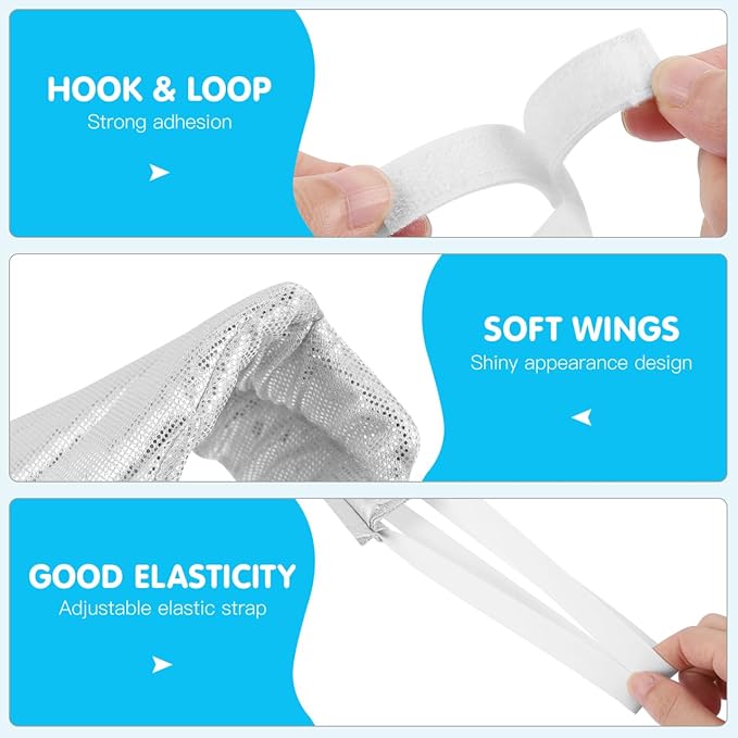 POPETPOP Pet Dog Cat Halloween Costume Angel Wings Shape Clothing - Creative Pet Cat Makeover Clothes for Halloween Festival Party Special Events - Pet Clothes Supplies - Size L (White)