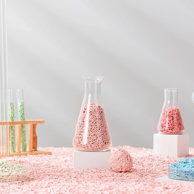 Michu Tofu Cat Litter Natural Clumping Tofu Cat Litter 5.5lb/88oz 5 Scents (Watermelon + Wonder Litter, 2 Pack)