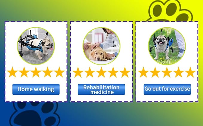 pet Wheelchair for Back Legs,Suitable for Back Legs,Cart Doggy Wheelchair for Disabled Legs Walking Mobility,Cat/Dog Hip Brace Leg Support,