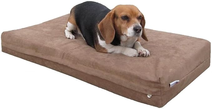 Dogbed4less Orthopedic Gel Cooling Memory Foam Dog Bed with Waterproof Liner and External Washable Cover for Small to Medium Pet