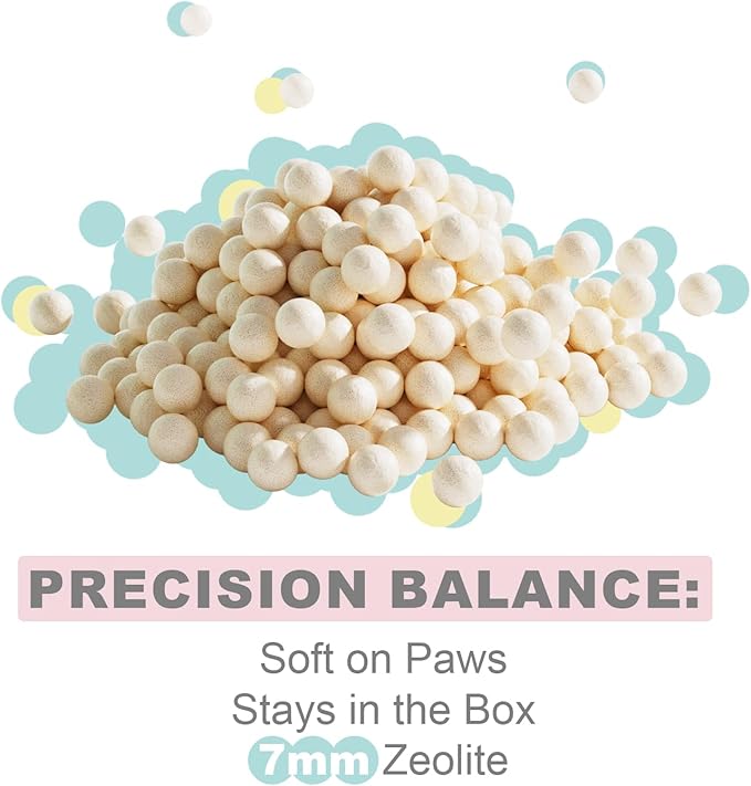 Cat Litter Pellets 18 lbs, Generic Litter Pellets Refills Exclusively for Dual-Layer Litter Box Systems, Dehydrating Pellets, Zeolite, Long-Lasting Odor Control Non-climping Litter