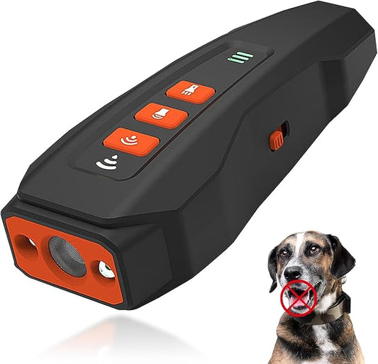 2025 Upgraded Anti Barking Device for Dogs, Ultrasonic Dog Bark Deterrent, Dog Bark Deterrent Devices, Best Anti-Barking Device, 3 Modes & LED Light Portable Indoor & Outdoor
