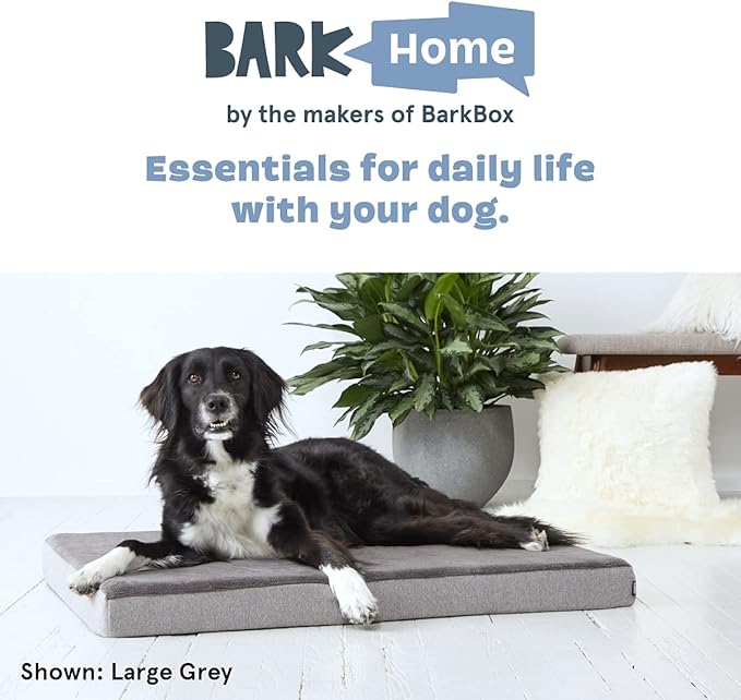Barkbox Orthopedic Dog Bed | Comfortable Memory Foam Mattress for Joint Relief | Head and Neck Support Waterproof with Non Skid Bottom | Calming Durable Bed with Washable Cover | Small, Espresso