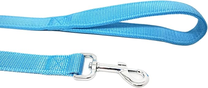 Nylon Dog Leash with 2-Layer, 4 FT/ 6 FT/ 7FT Long, 1 Inch Wide for Medium Large Dogs