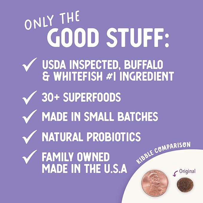 Health Extension Grain Free Buffalo & Whitefish Dry Dog Food (23.5 lb / 10.43 kg) - Whole Foods Ingredients Formula with Omega 3 & Antioxidants for All Life Stages Dogs