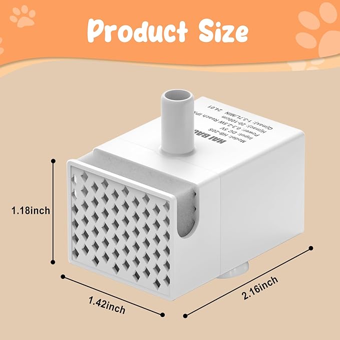 Stainless Steel Dog Fountain, 7L/10L Large Capacity Automatic Water Dispenser with 5 Filters, LED Indicator, Silent Pump for Medium to Large Cats Dogs and Multi-Pet Home (Pump)